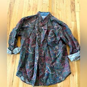 Oversized Paisley Button Up